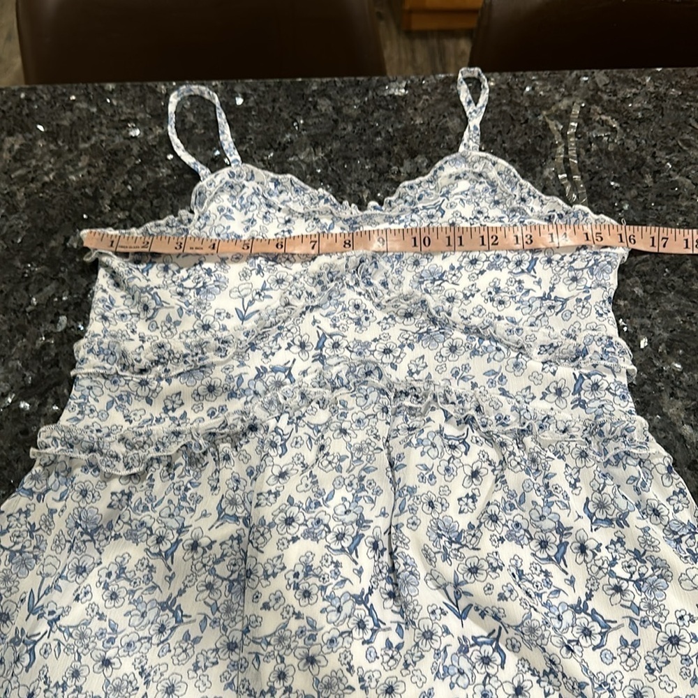No Boundaries Blue and White Sleeveless Midi Sundress - Picture 9 of 13